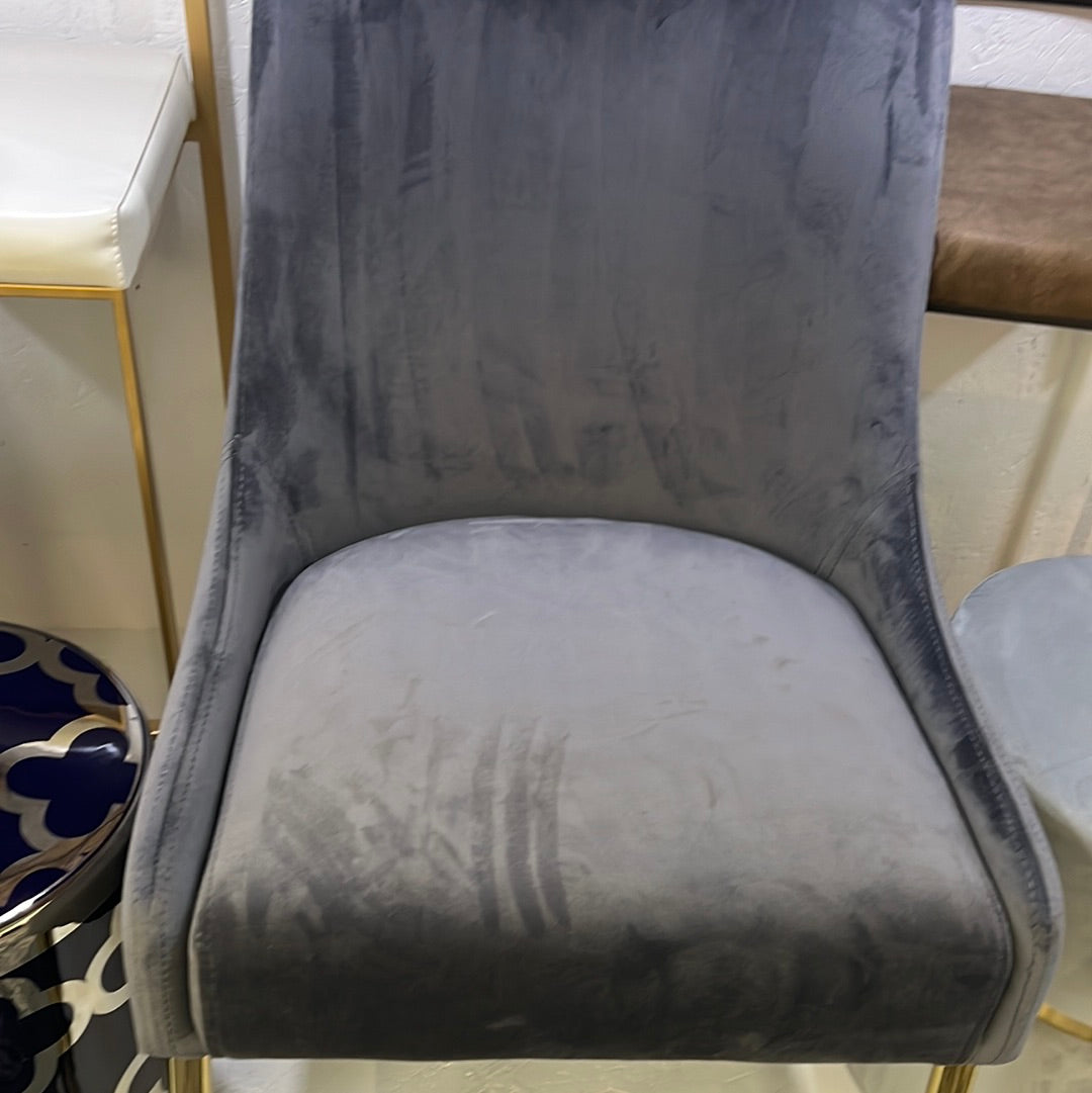 Velvet dining chair