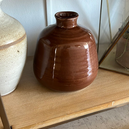 Mahogany vase