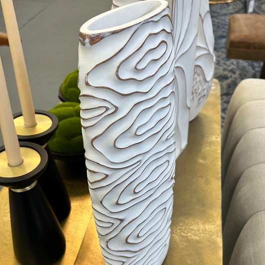 Wavy White Vase 1