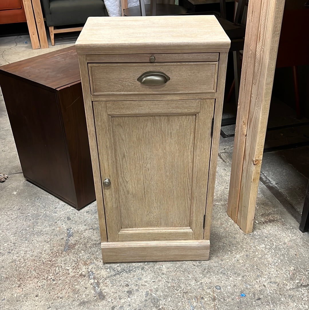 Light grey tall side table