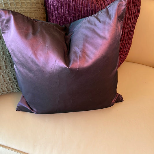 Purple throw pillow