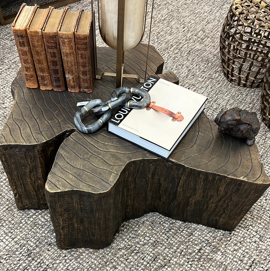 Metal Tree Trunk Coffee Table