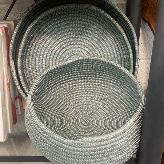 Set of 3 rope basket