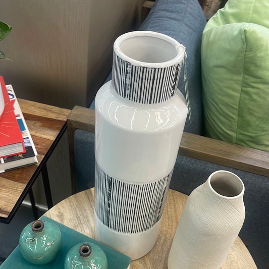 Black stripe vase