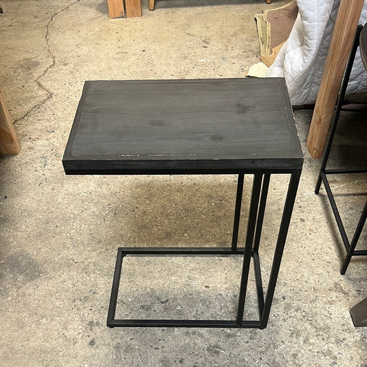 Rectangle Wood Top Side Table