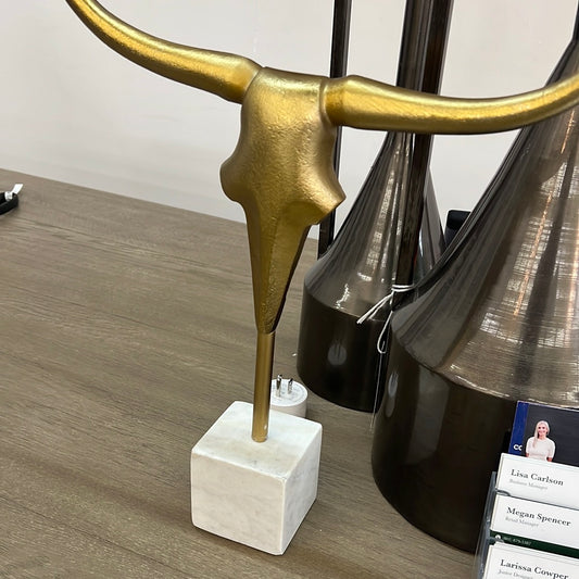 Horned sculpture
