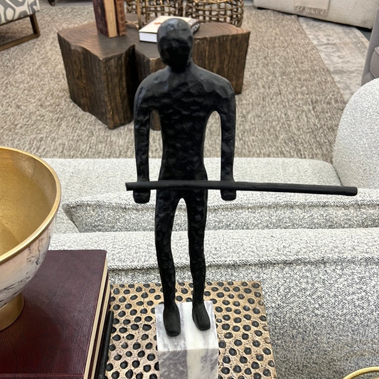 Man standing on Marble
