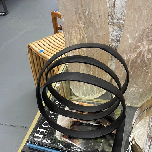Black swirl decor