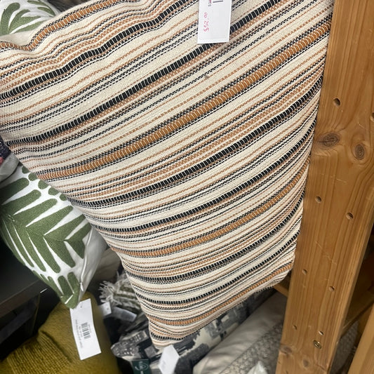 Striped decor pillow