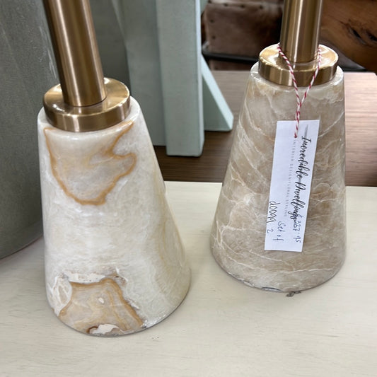 Mable Candle Sticks Set of 2
