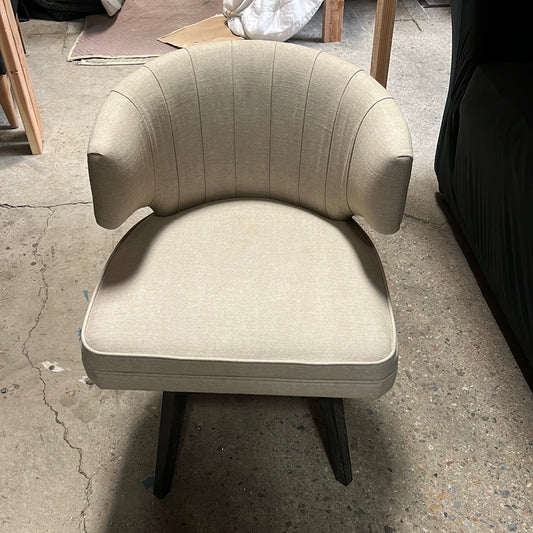 Swivel Ivory Side Chair