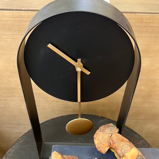 Clock Gold and Black