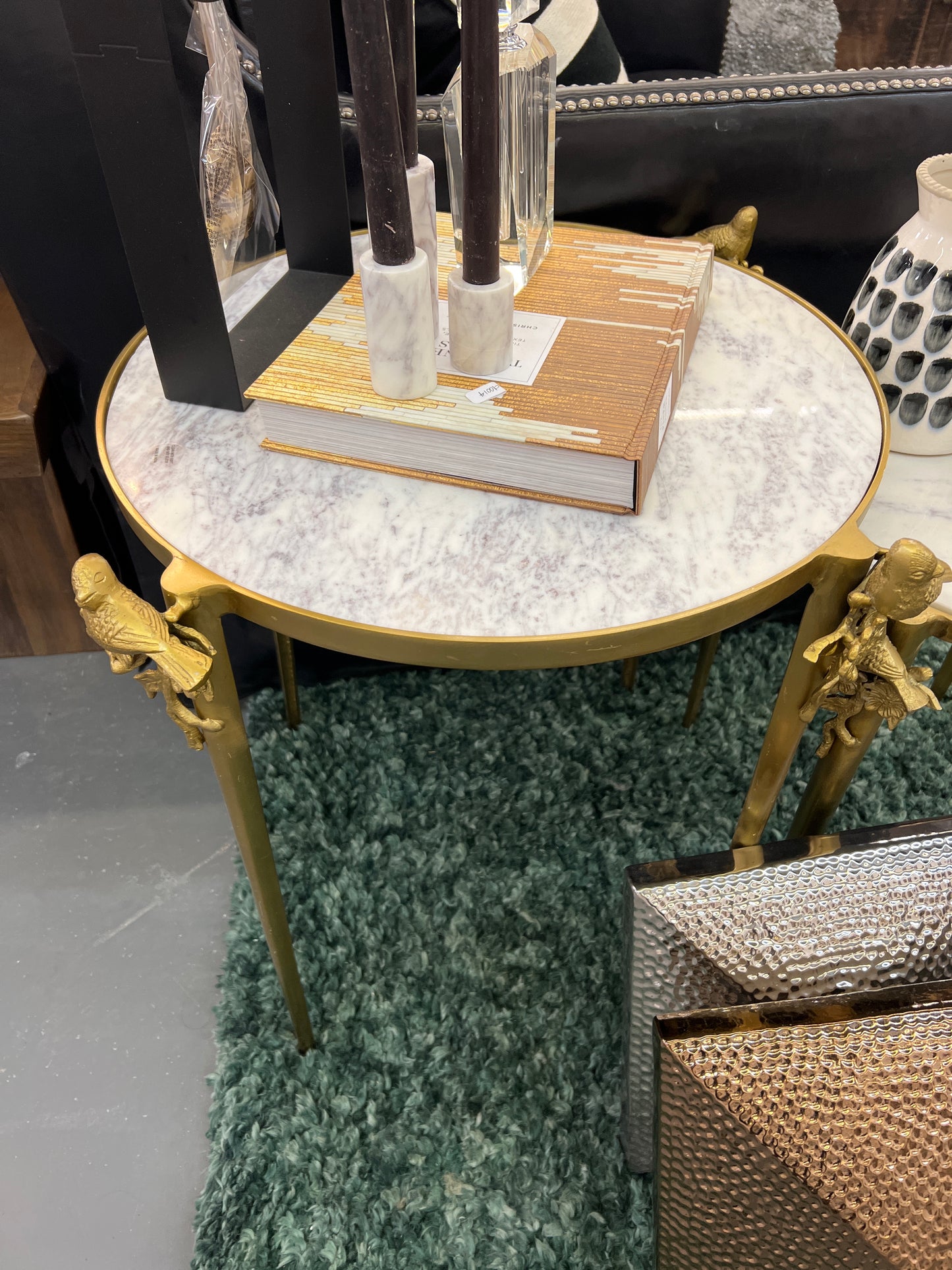 Marble Side Table Lg
