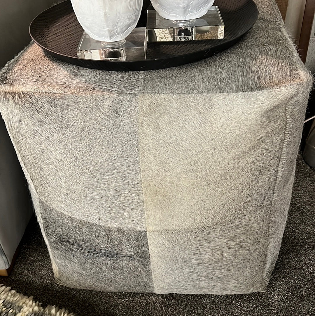 Ralph leather ottoman