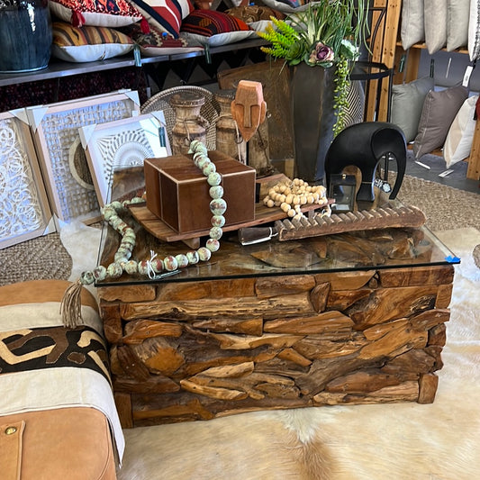 Stacked Wood Coffee Table