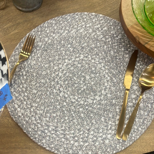 Gray place mat