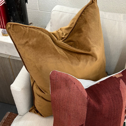 Tan euro pillow