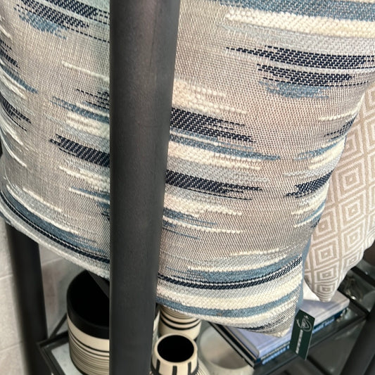 Blue multi color pillow