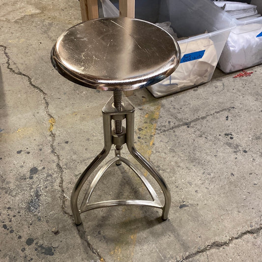 Chrome Adjustable Counter Stool
