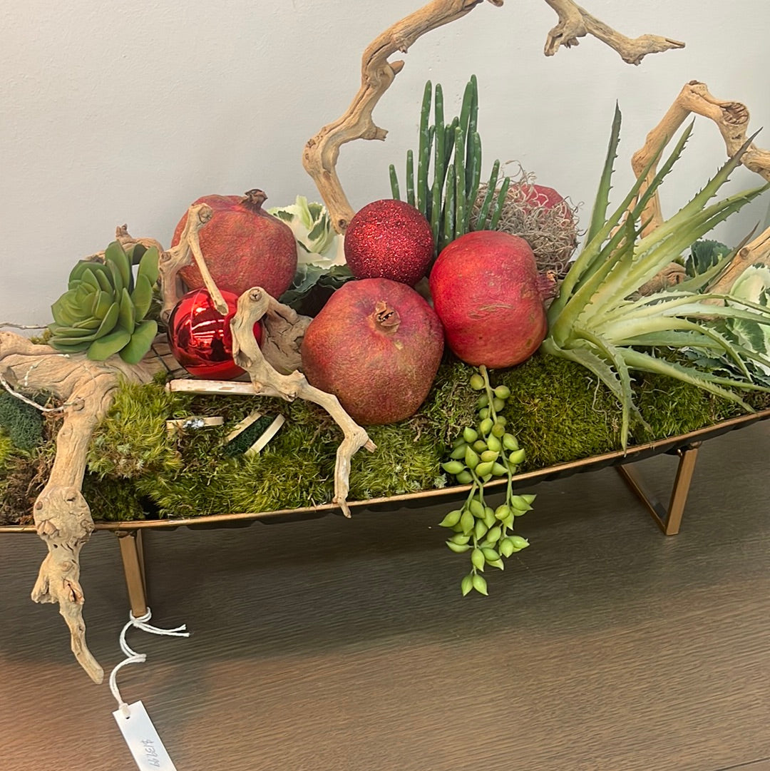Gold tray/planter