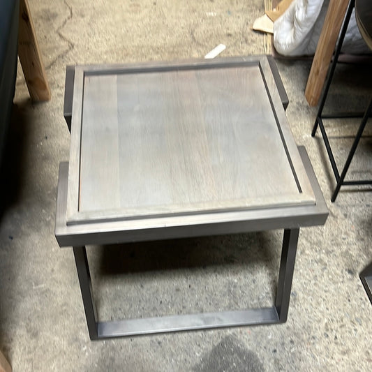 Wooden Top Side Table