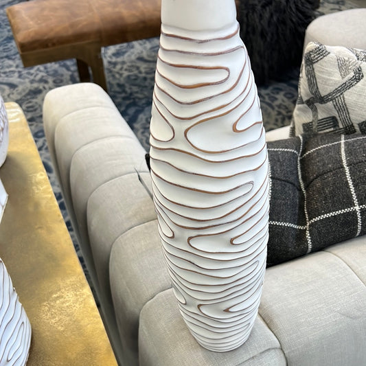 Wavy White Vase 2