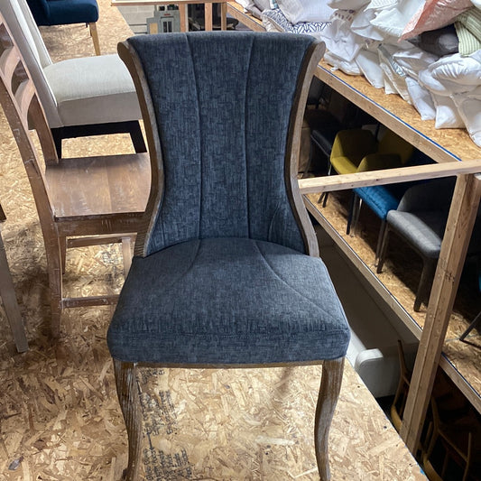 Branson Blue Upholstered Flared-back Chair