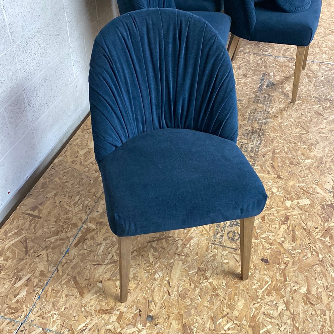 Blue Upholstered Dining Chair