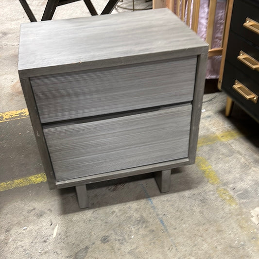 Grey bed side table