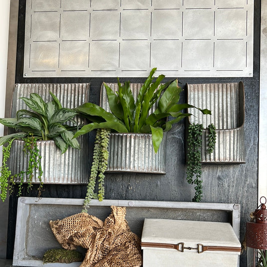 Metal wall planter M