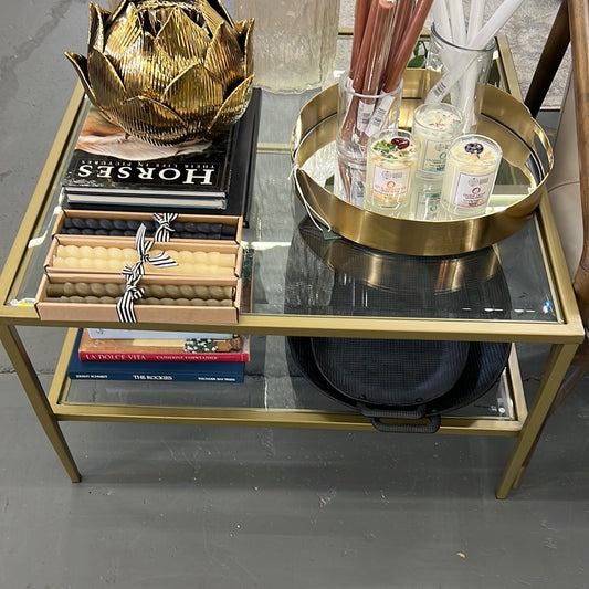 Brass/Glass Coffee Table