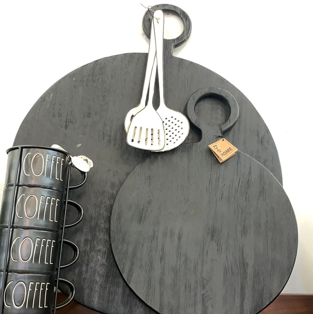 BeHome black wood board large