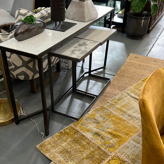 Stone side table