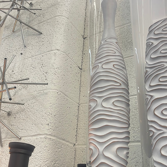 White swirl vase