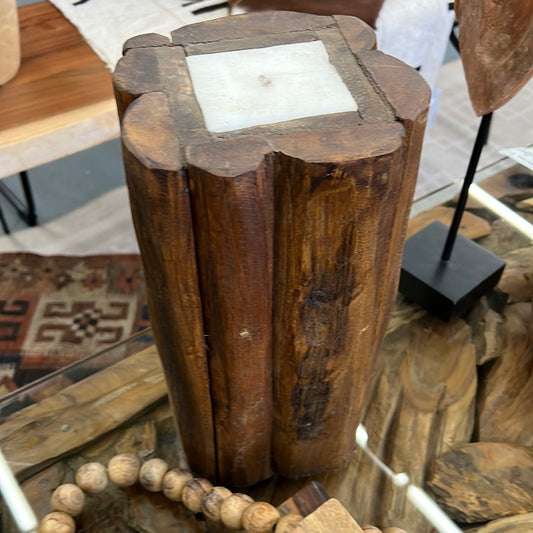 Candle in Wood