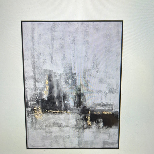 Emerging Shadows Framed Canvas Art