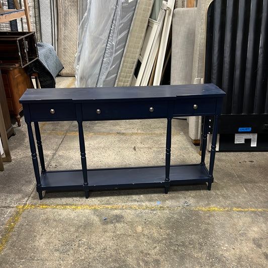 Blue console table