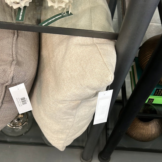 Tan pillow with down insert