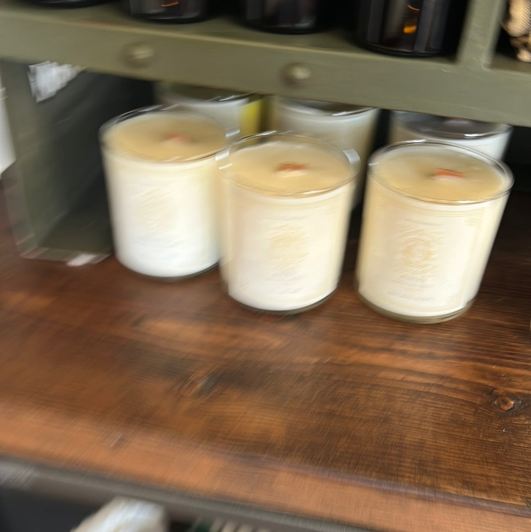 Camellia and lotus candle
