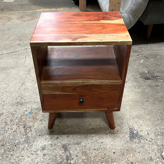 Brown bed side table