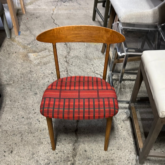 Red Plaid Dining Chair