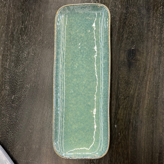 Blue and Orange Small Dish Tray