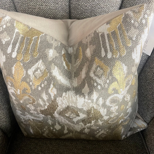 Gold detailing pillow