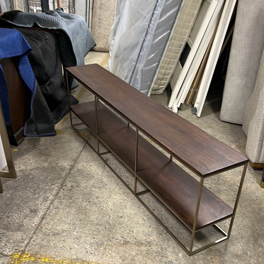 Brown console table