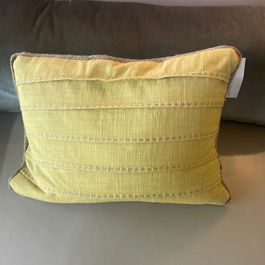 Yellow decor pillow