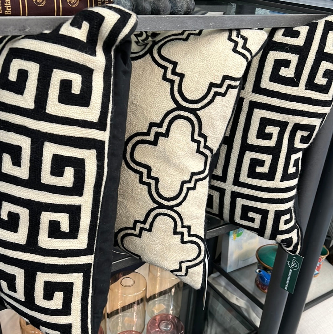 Stitched throw pillow