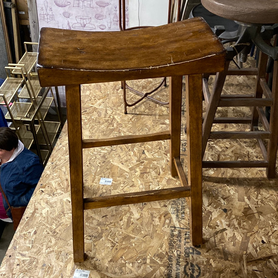 Wooden Counter Stool