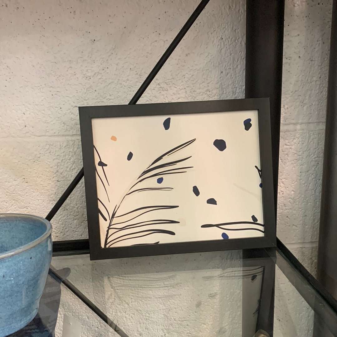 Small leaf abstract art