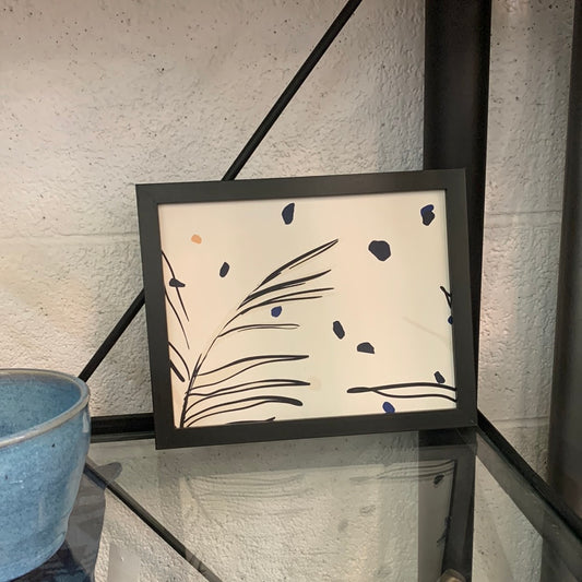 Small leaf abstract art