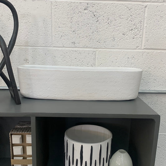 White long planter